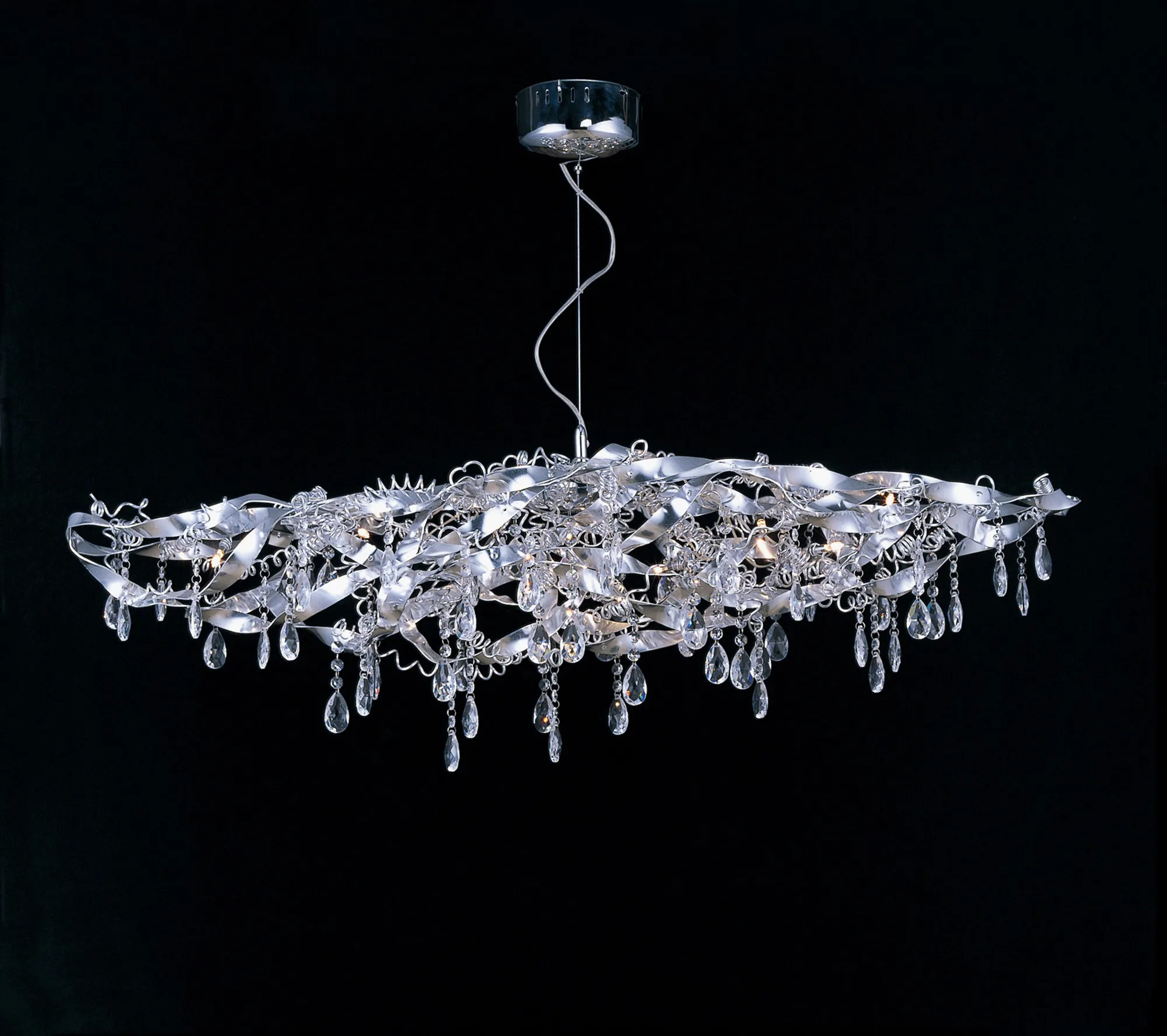 IL50010  Fusion Crystal Pendant 10 Light